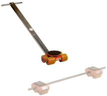 Rouleur de guidage TFK-R avec plateau orientable et timon
